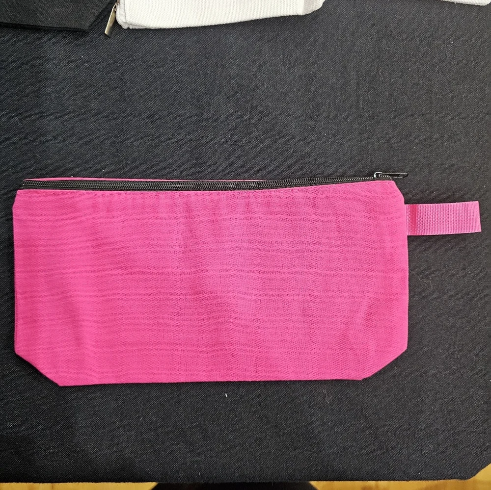 Handmade Beautiful Beacons What in Carnation Bright Pink Flower Pouch